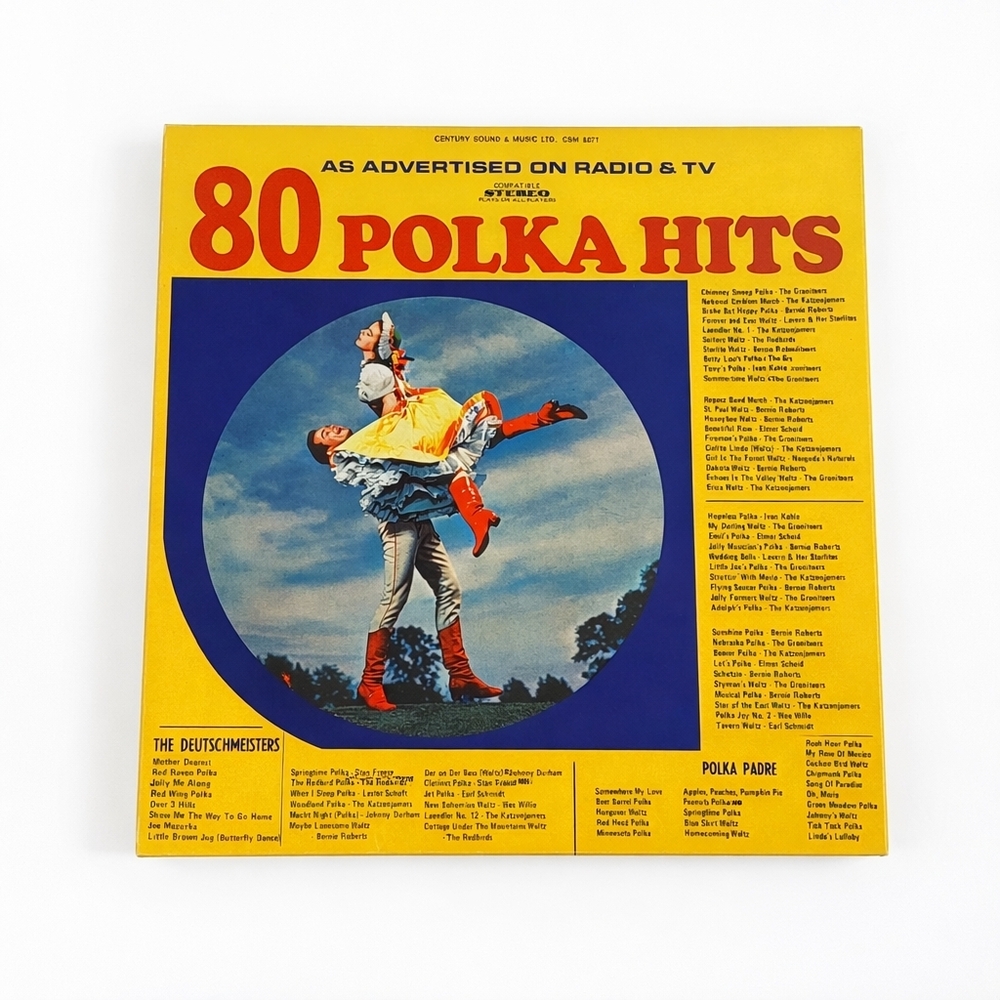80 Polka Hits Vintage Vinyl Record Box Set Classic Polka Music 4 LPs